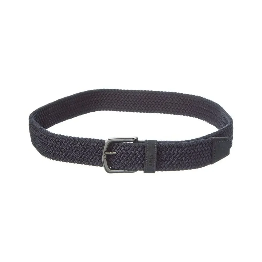 Hugo Boss Sash Leather & Canvas Belt, Blue